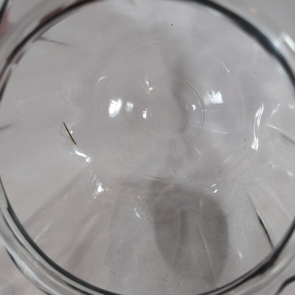 Anchor Hocking Glass Pumpkin Jar Lid Clear Fall Halloween 8" 2.2 qt Candy Treat - Picture 8 of 11